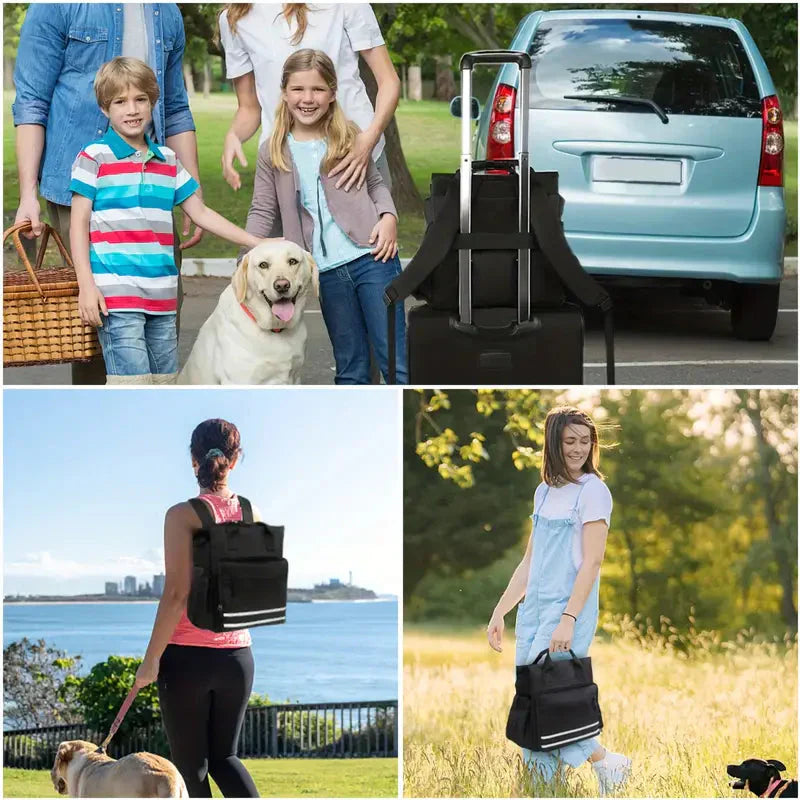 Multi-Functional Dog Travel Backpack with Pockets for Cats, Puppies, and Small Dogs Petzymart