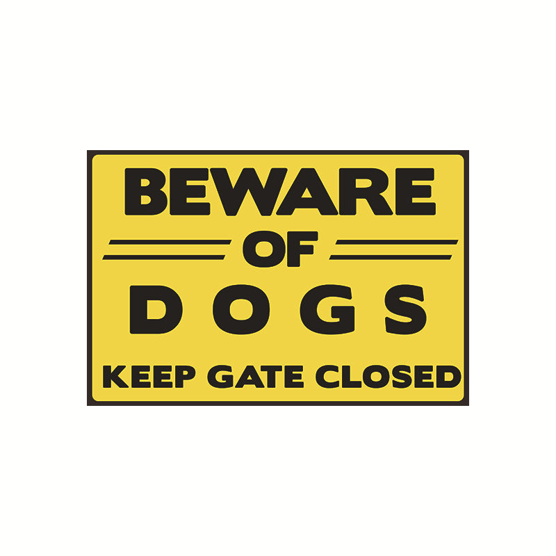 New Beware of Dogs Retro Flat Metal Painting Caution Dogs Yard Garden Sign Warning Sign Petzymart