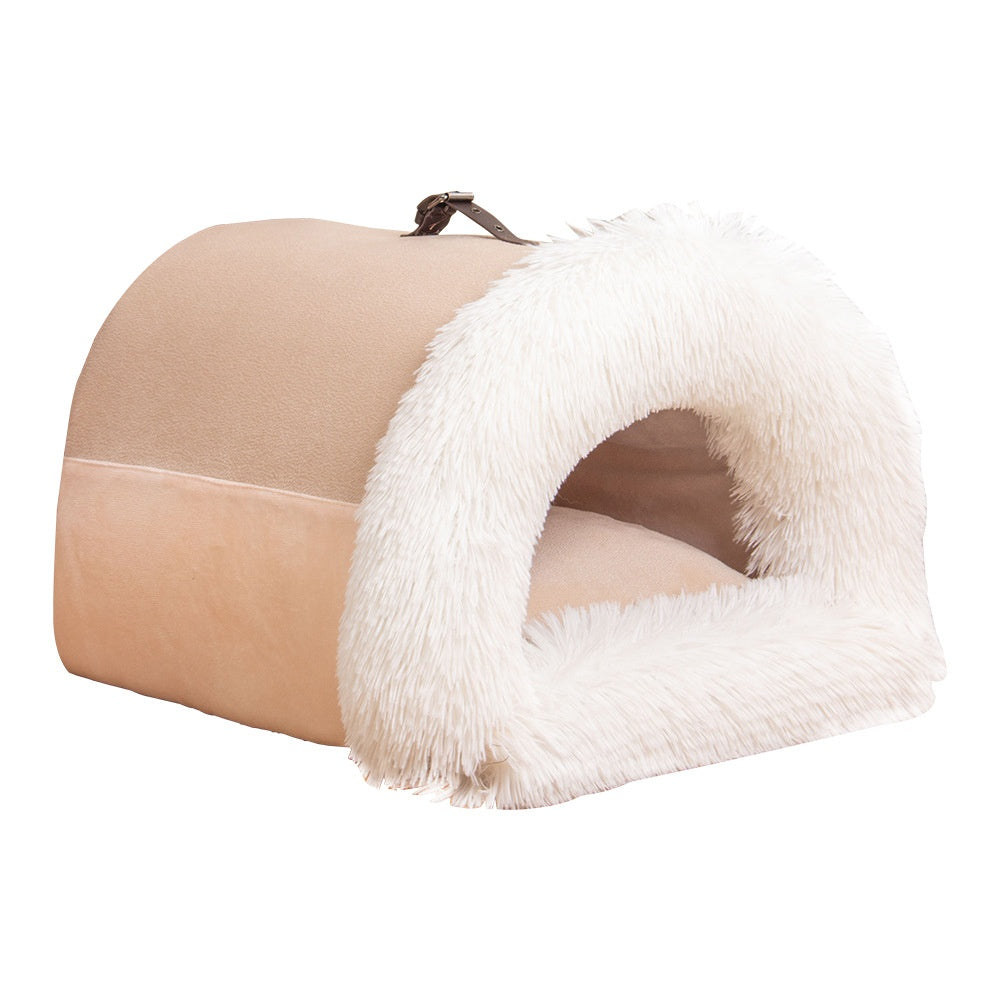 New Splice Portable Pet Nest Portable Autumn And Winter Warm Dog Nest Moisture-proof Long Fur Cat Nest Cross Border Pet Nest Petzymart