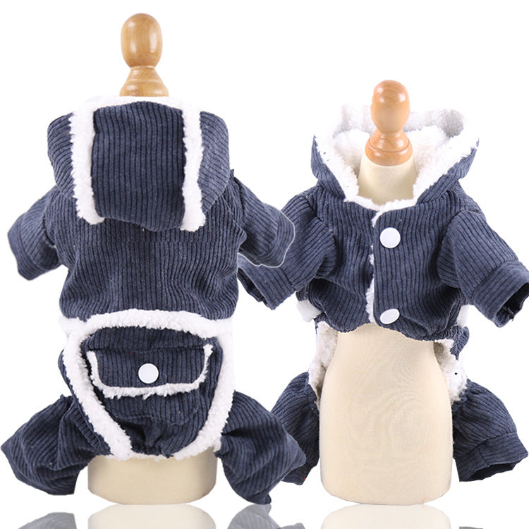 New Year Dog Cat Clothes Accessories Pet Supplies Fall winter Four Legged Cotton-padded Clothes Petzymart