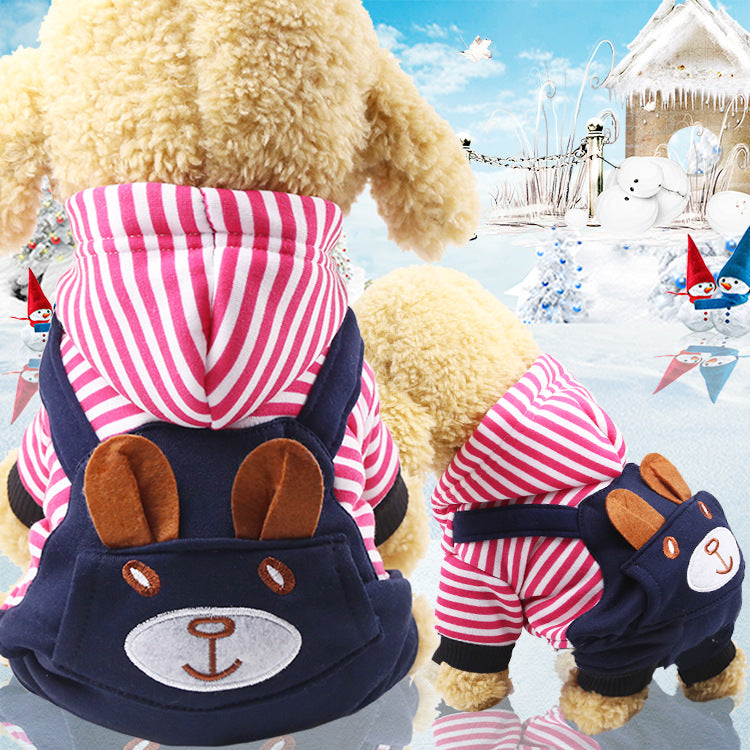 New Year Dog Cat Clothes Accessories Pet Supplies Fall winter Four Legged Cotton-padded Clothes Petzymart