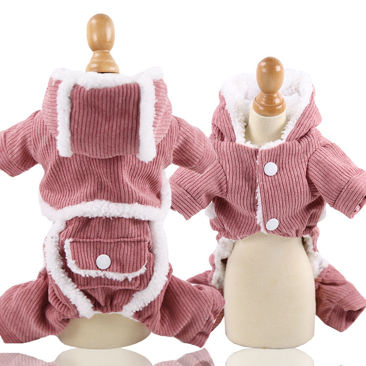 New Year Dog Cat Clothes Accessories Pet Supplies Fall winter Four Legged Cotton-padded Clothes Petzymart