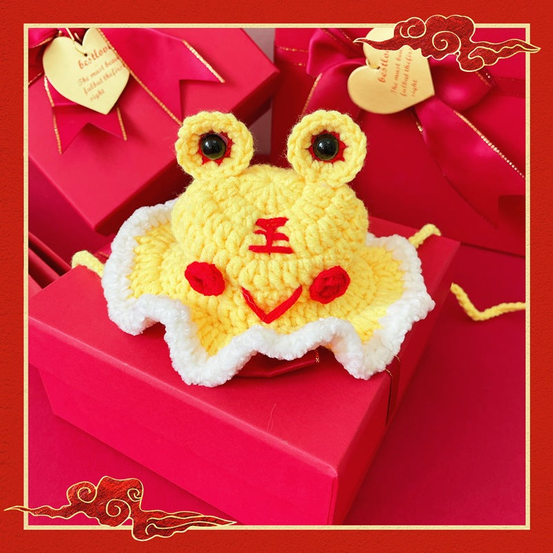New Year Festive Clothes For Pet Cats And Dogs Tiger Head Hats Petzymart