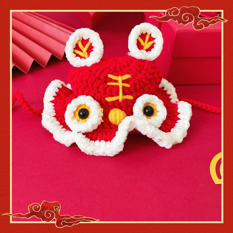 New Year Festive Clothes For Pet Cats And Dogs Tiger Head Hats Petzymart