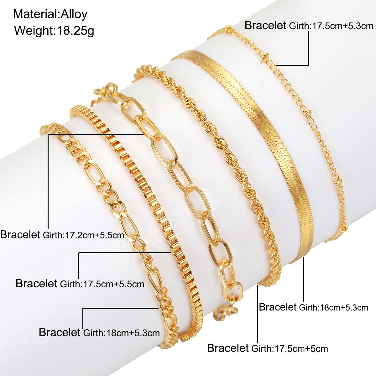 Simple Metal Multi-Layer Bracelet