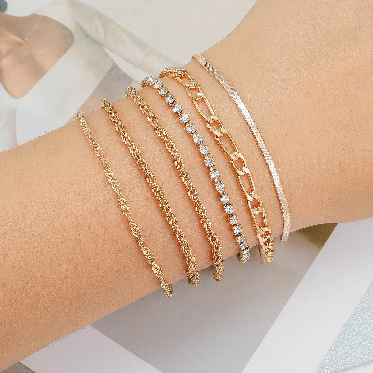 Simple Metal Multi-Layer Bracelet
