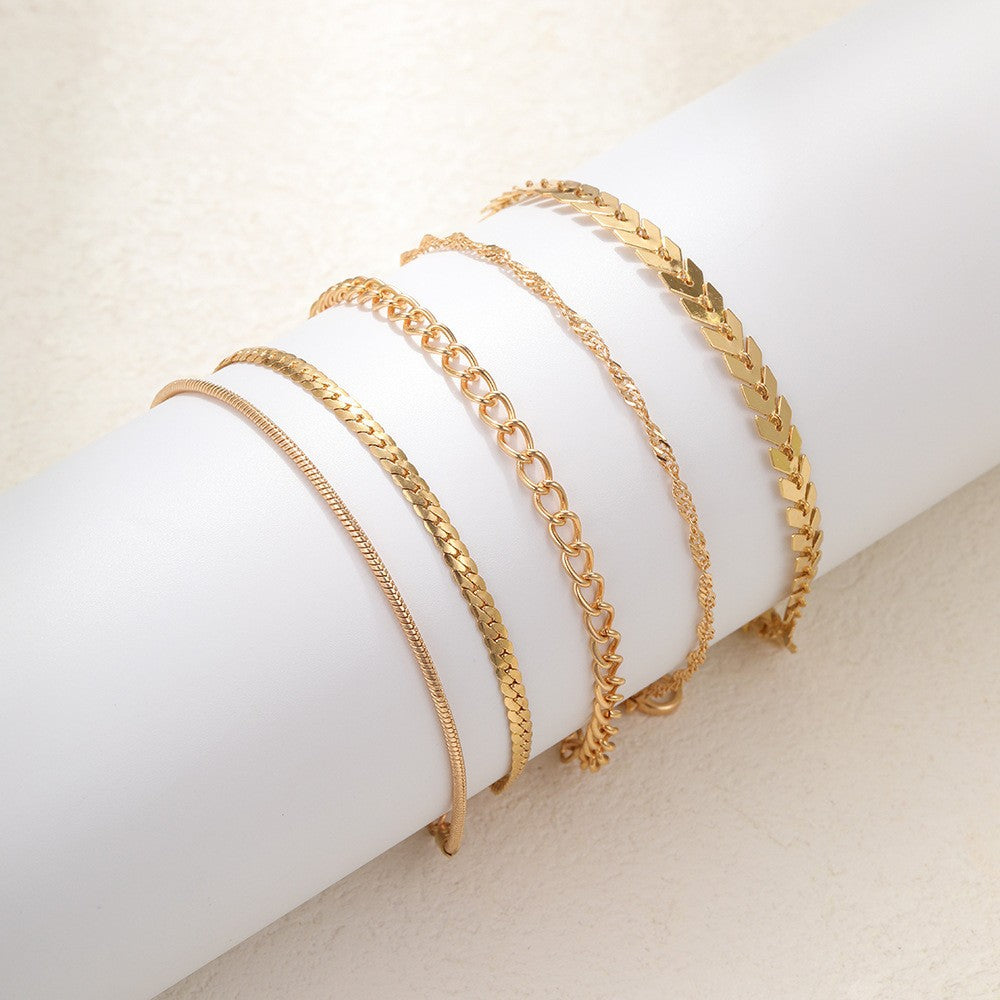 Simple Metal Multi-Layer Bracelet