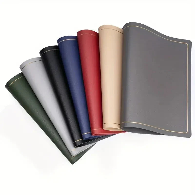 Personalized Dog Feeding Mat, Waterproof Anti-skid Leather Dog Food Mat, Custom Pet Name With Heart Petzymart