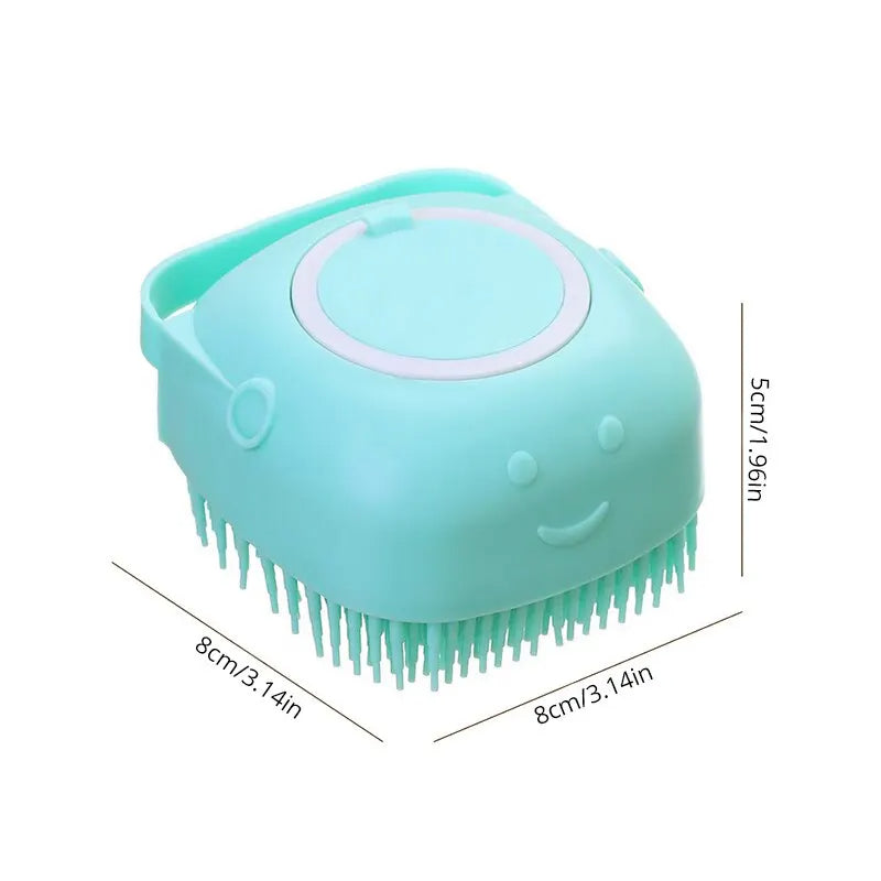 Pet Bathing Brush Soft Silicone Massager Shower Gel Petzymart