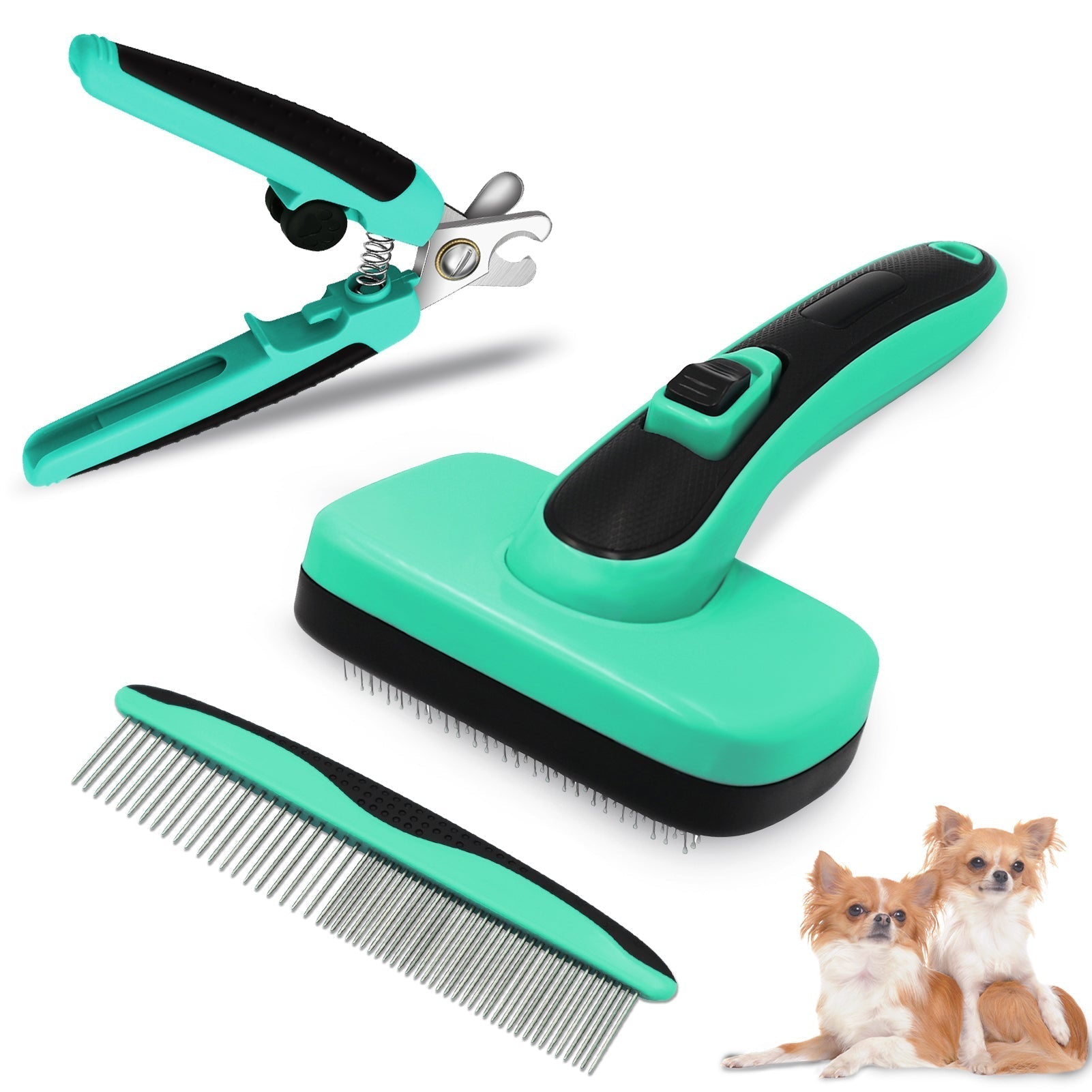 Pet Brush Retractable Hair Removal Comb Petzymart