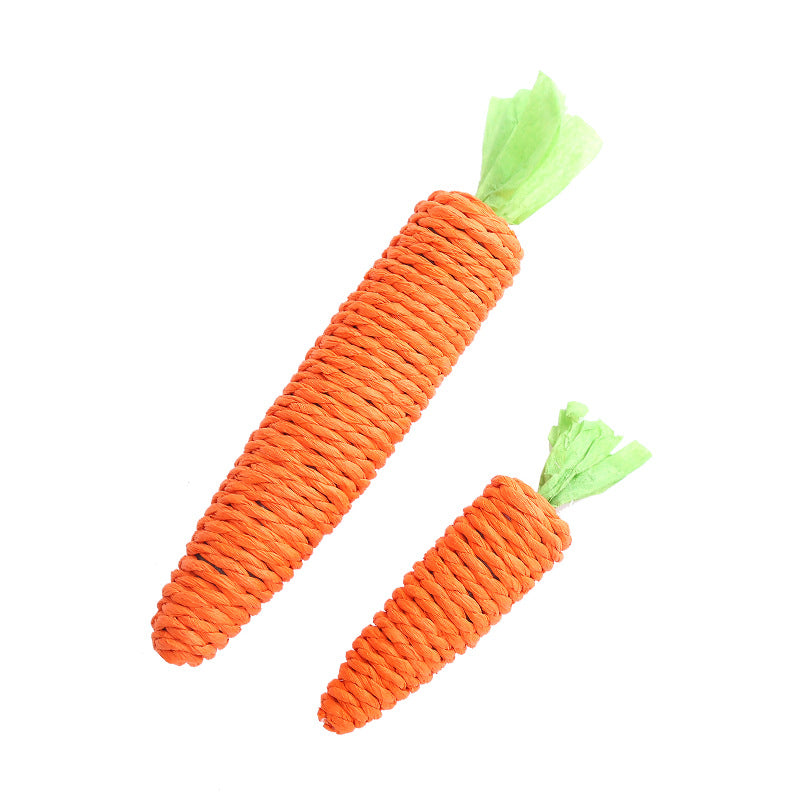 Pet Cat Toy Cute Pet Supplies Paper String Decorations Carrot Petzymart