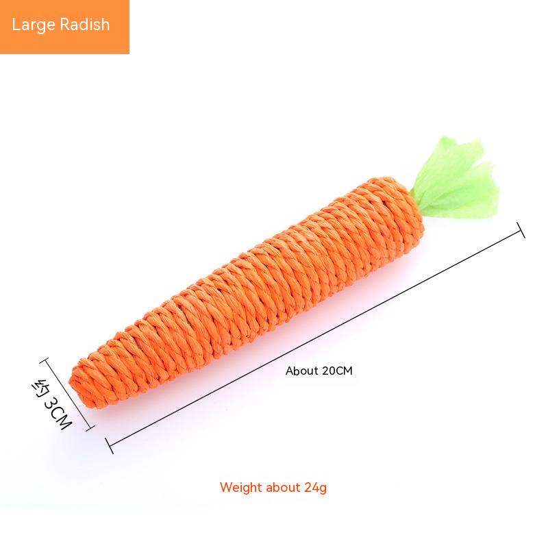 Pet Cat Toy Cute Pet Supplies Paper String Decorations Carrot Petzymart