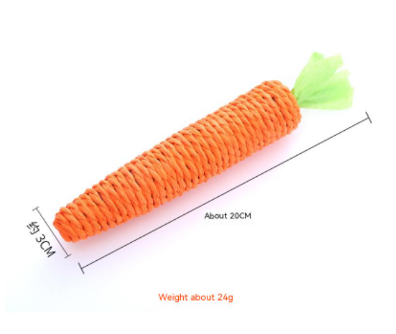 Pet Cat Toy Cute Pet Supplies Paper String Decorations Carrot Petzymart