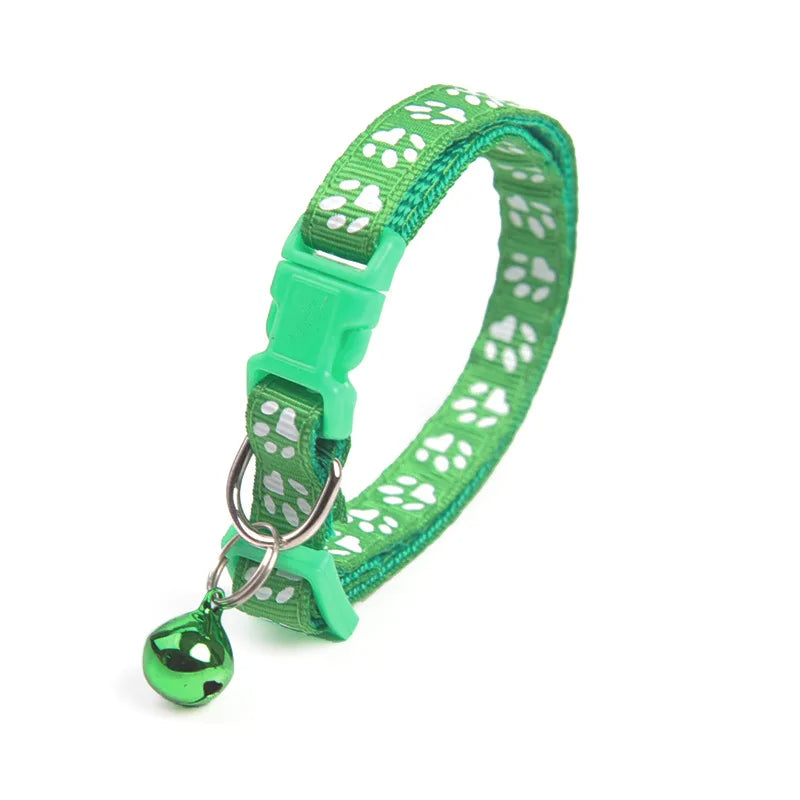 Pet Cats Collar Colorful Pattern Cute Bell Adjustable Petzymart