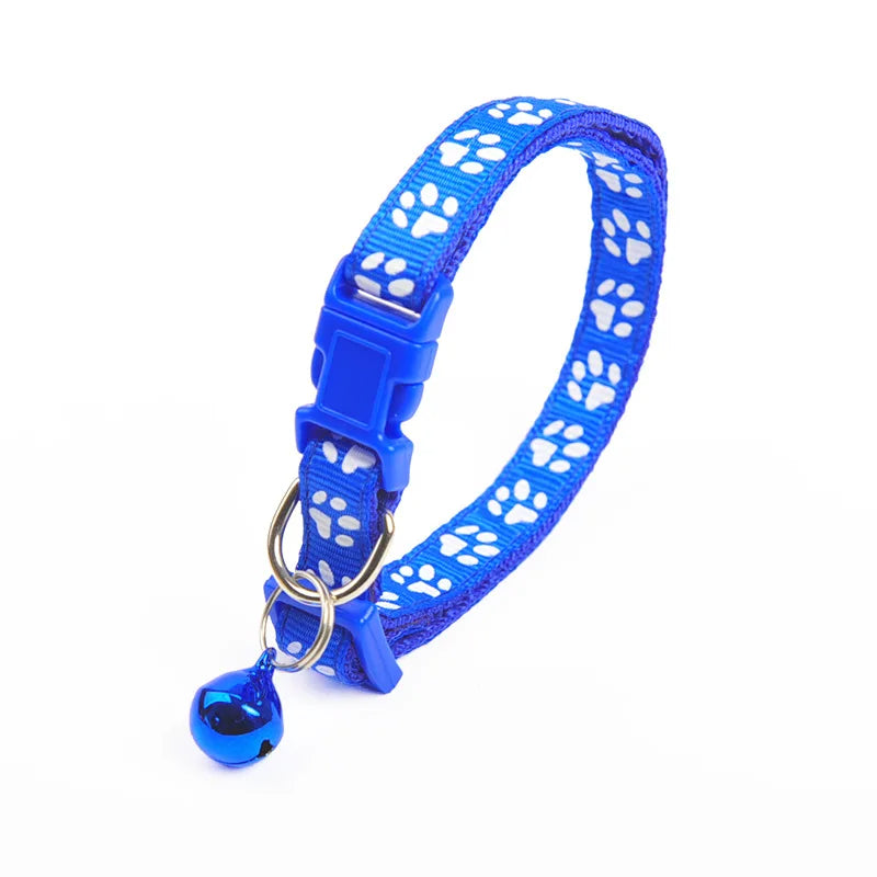 Pet Cats Collar Colorful Pattern Cute Bell Adjustable Petzymart
