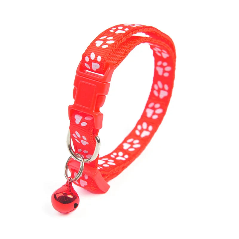 Pet Cats Collar Colorful Pattern Cute Bell Adjustable Petzymart