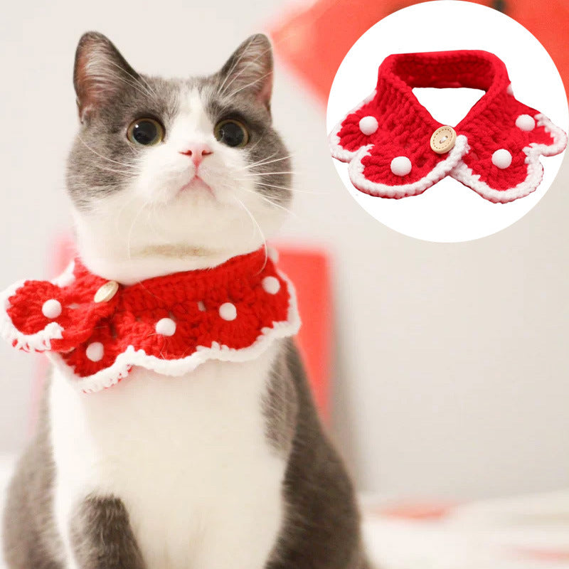 Pet Cats, Dogs, Rabbits, Knitted Collars, Christmas Ornaments, Saliva Towels Petzymart