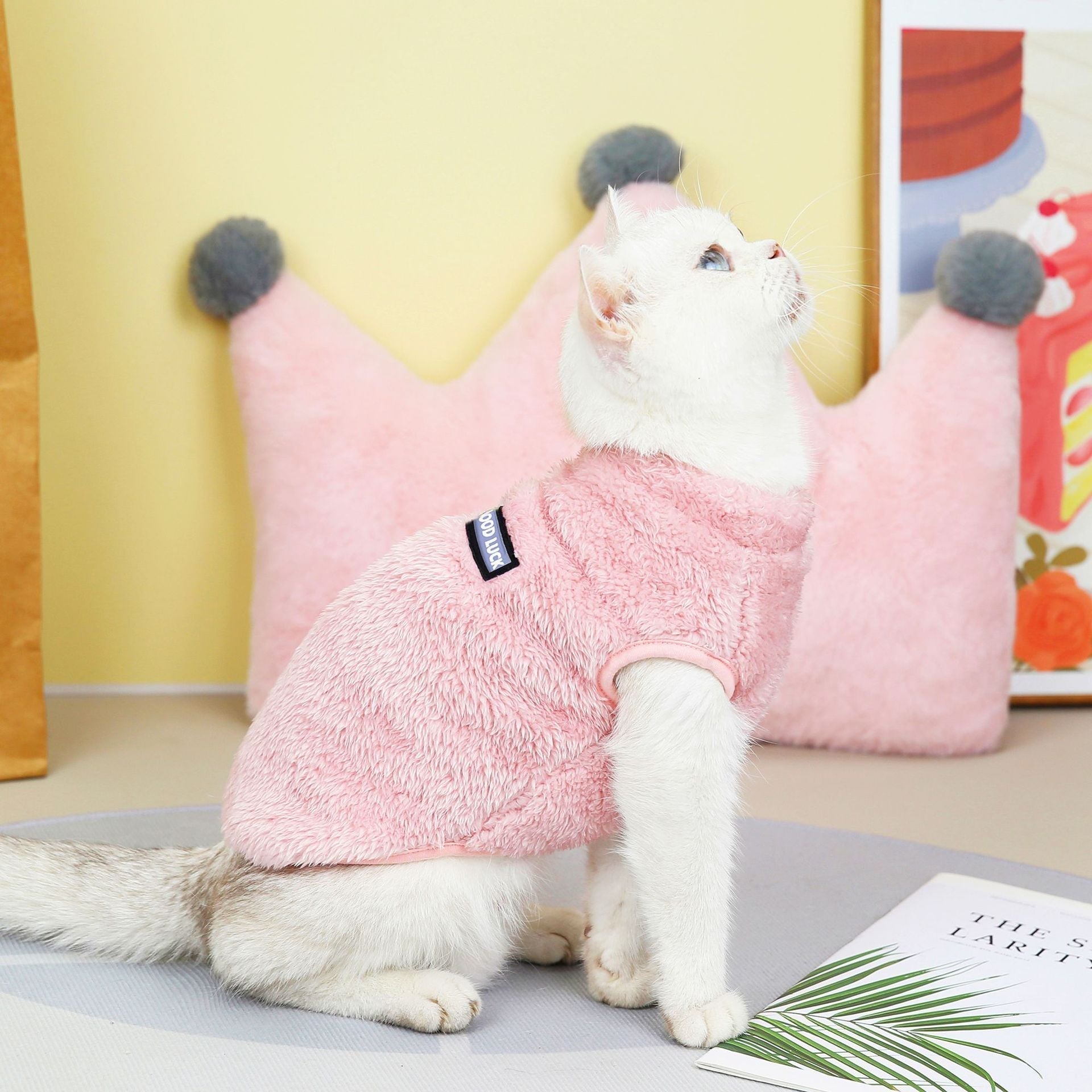 Pet Cats Fall And Winter Warm Plus Fleece Clothes Petzymart