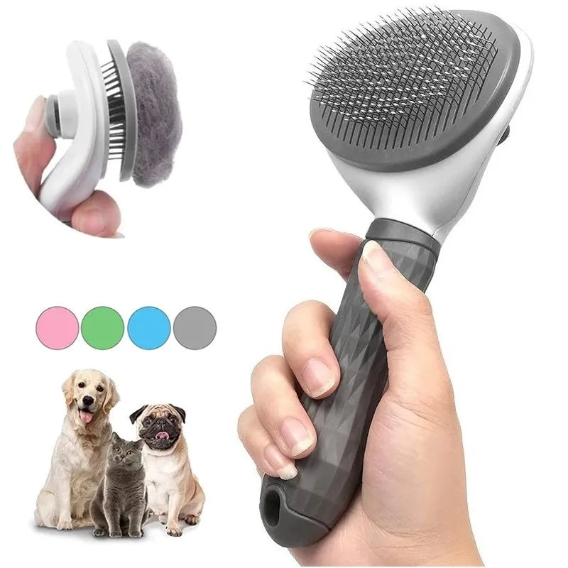 Pet Dog & Cat Comb Self Cleaning Pet Hair Remover Petzymart