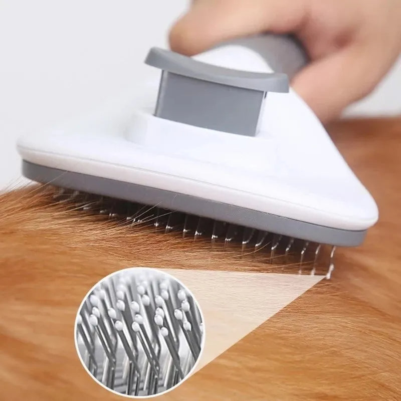 Pet Dog & Cat Comb Self Cleaning Pet Hair Remover Petzymart