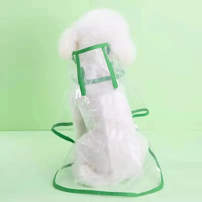 Pet Dog Puppy Transparent Rainwear Raincoat Petzymart