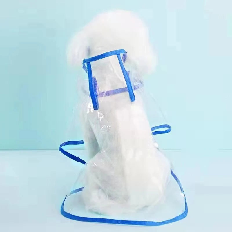 Pet Dog Puppy Transparent Rainwear Raincoat Petzymart