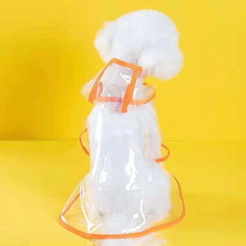 Pet Dog Puppy Transparent Rainwear Raincoat Petzymart