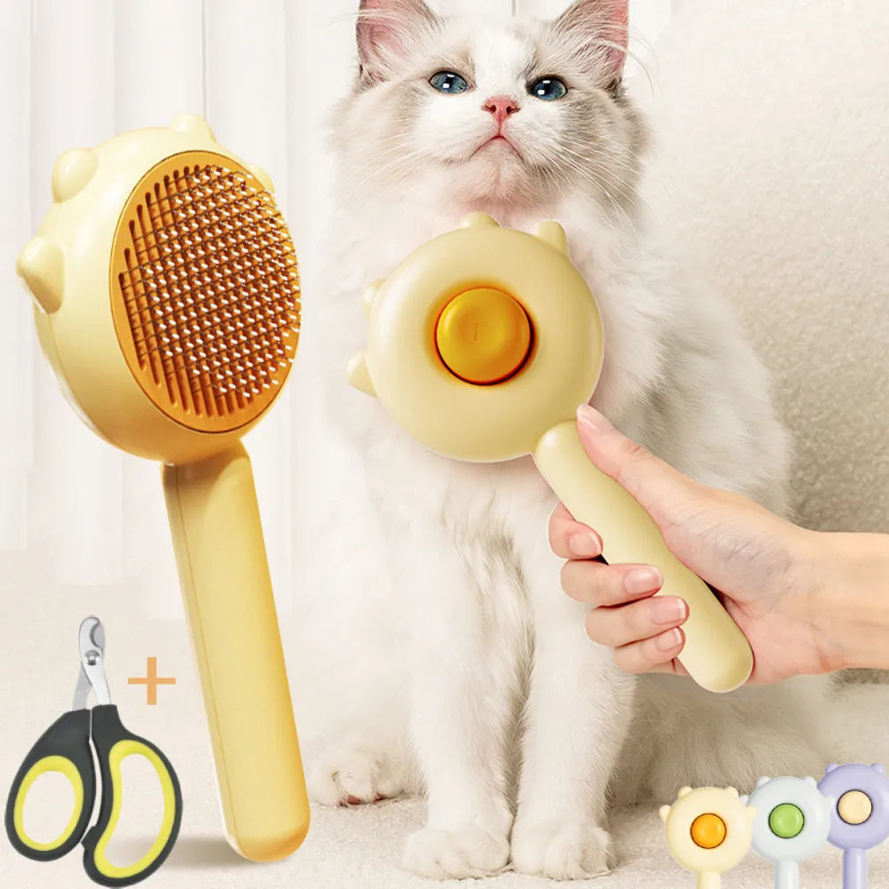 Pet Grooming Needle Brush Magic Massage Comb Hair Remover Petzymart