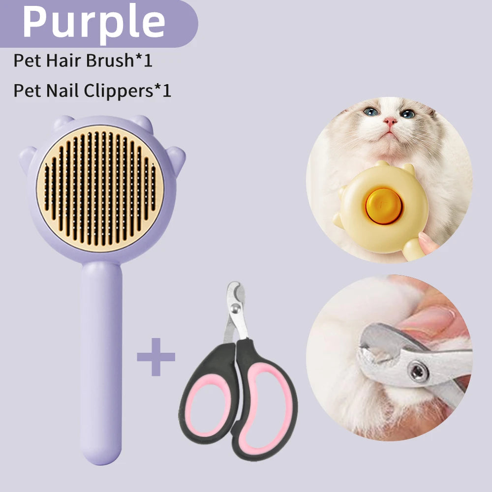 Pet Grooming Needle Brush Magic Massage Comb Hair Remover Petzymart