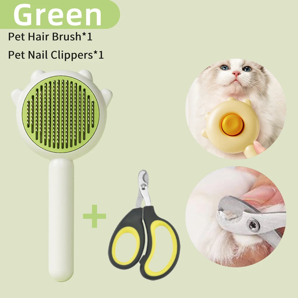 Pet Grooming Needle Brush Magic Massage Comb Hair Remover Petzymart