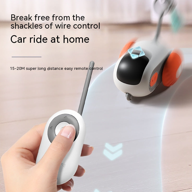 Remote Control Interactive Cat Car Toy USB Charging Chasing Automatic Self-moving Remote Smart Control Car Petzymart