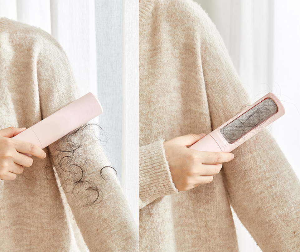 Rotating Cylinder Sticker Roller Electrostatic Brush Hair Removal Artifact Pet Hair Removal Brush Clothes Sticky Brush Hair Remover Petzymart