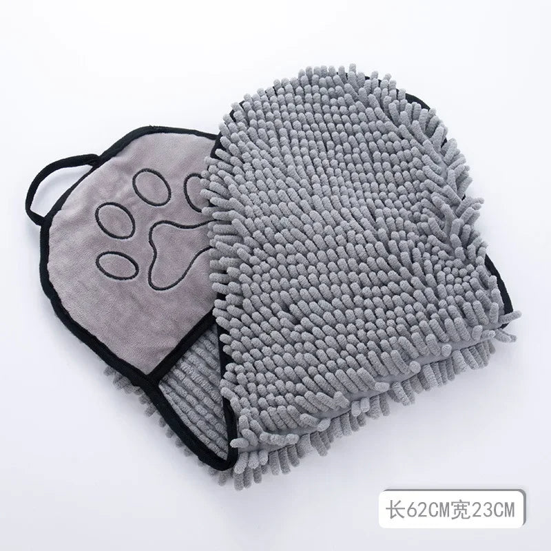 Soft Dog Bath Robe Towel Quick Dry Pet Towel Fiber Petzymart