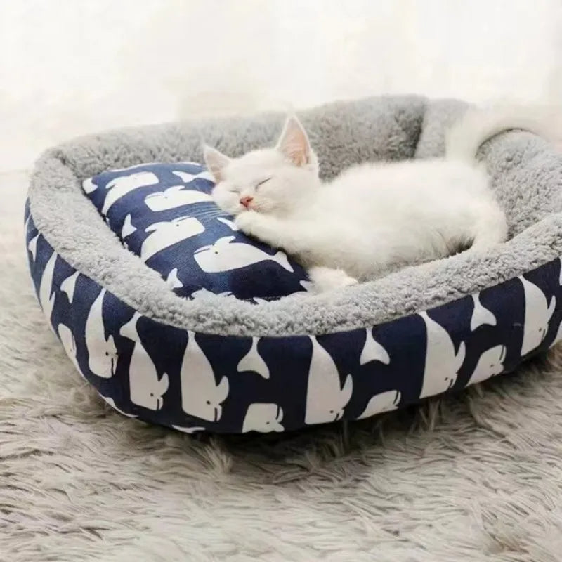 Soft Pet Bed Cat Bed Dog Bed Pet Mattress with Pillow Petzymart