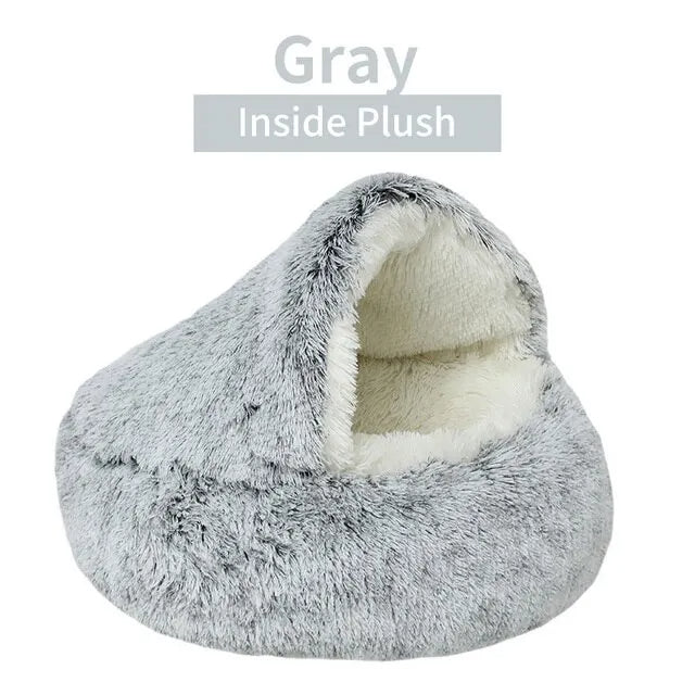Soft Plush Round Cat & Dog Bed Pet Mattress Warm Petzymart