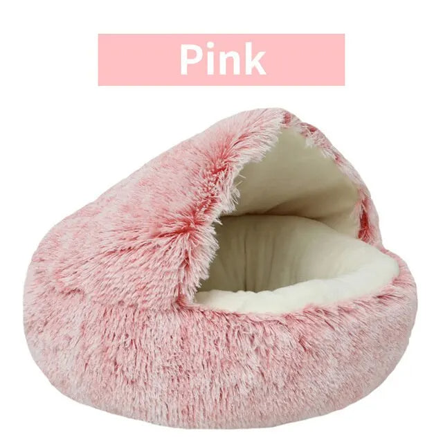 Soft Plush Round Cat & Dog Bed Pet Mattress Warm Petzymart