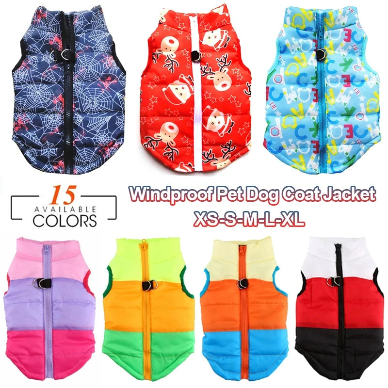 Winter Warm Windproof Pet Coat Jacket Padded Petzymart
