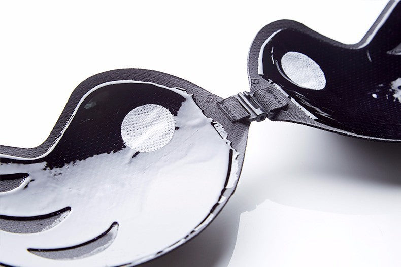 Strapless Black Breast Pad Push Up Bra