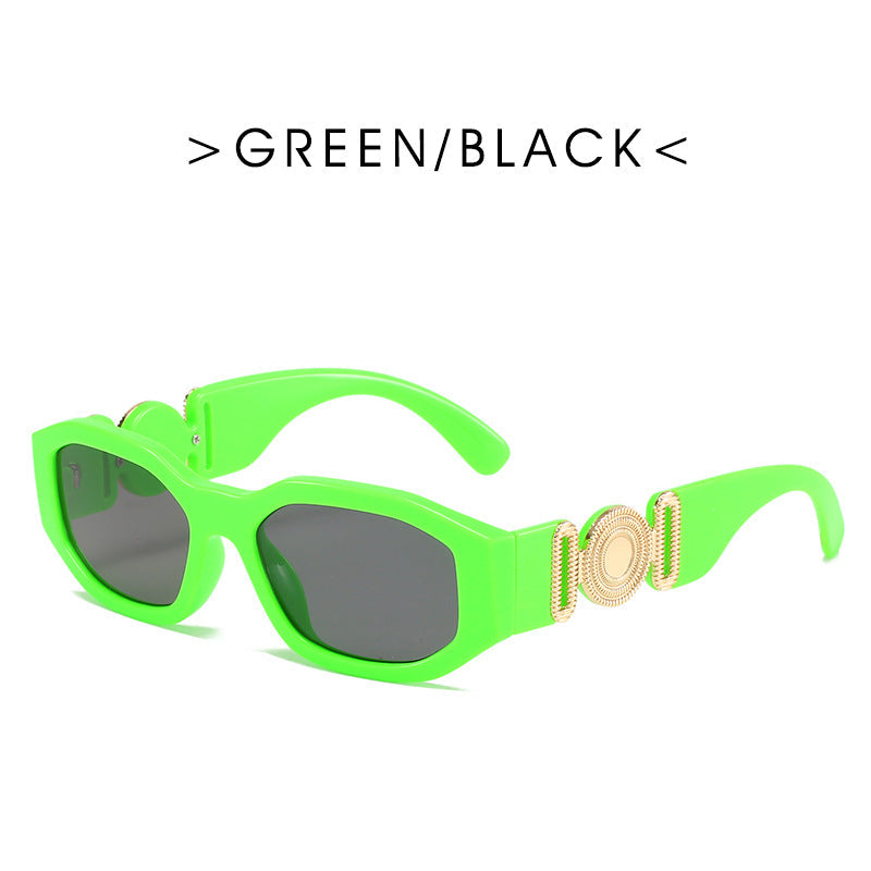 Metal Hinged Small Frame Sunglasses